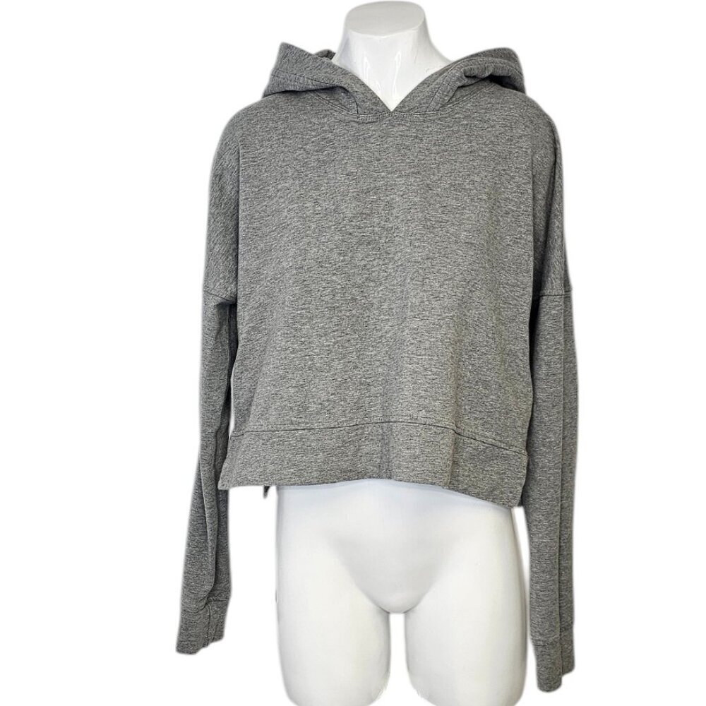 Lululemon Cut Above Pullover, Side Slits, Heathered Grey, Hooded Sweater